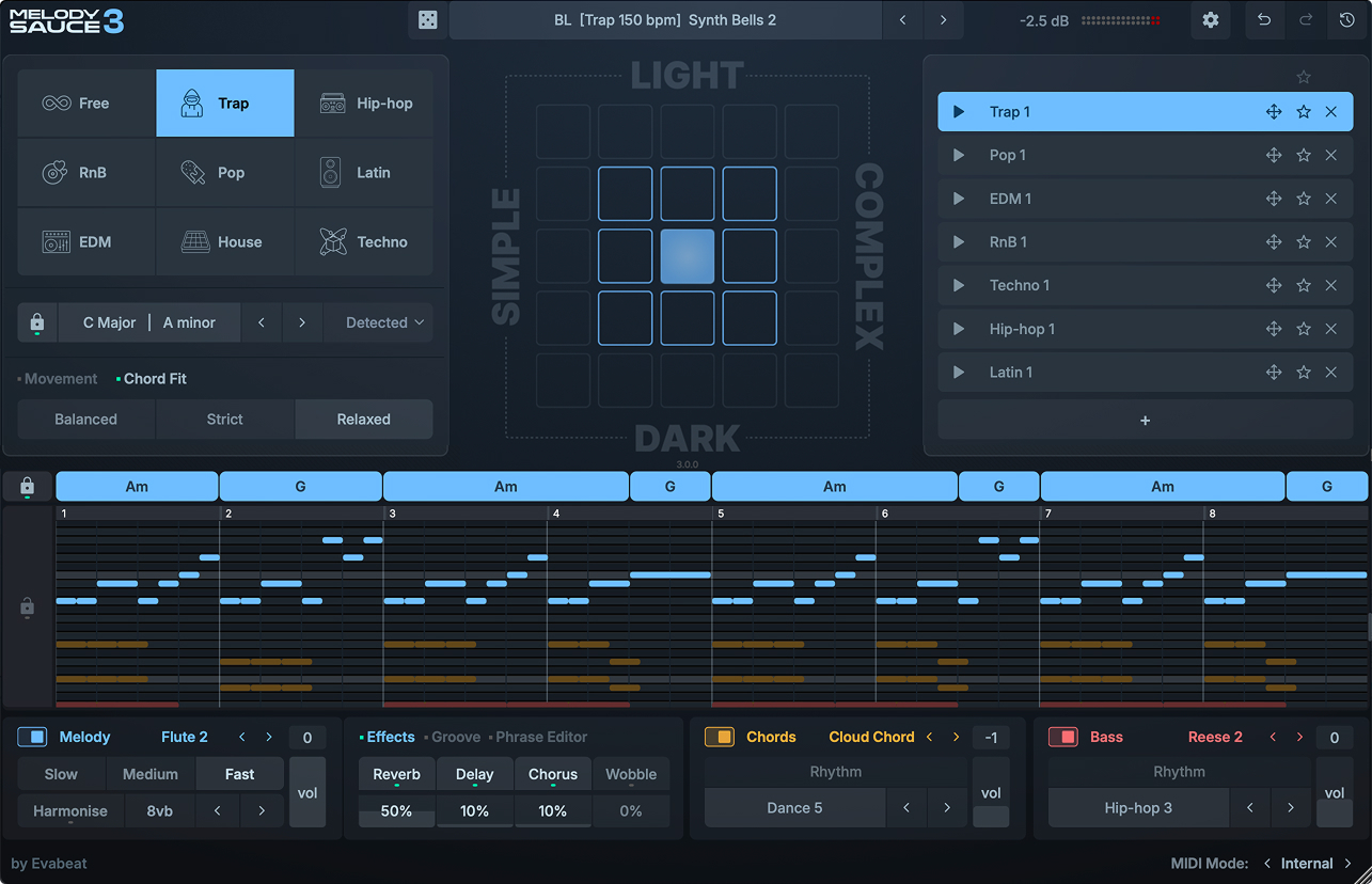 EVAbeat Melody Sauce 3｜AI 旋律生成器