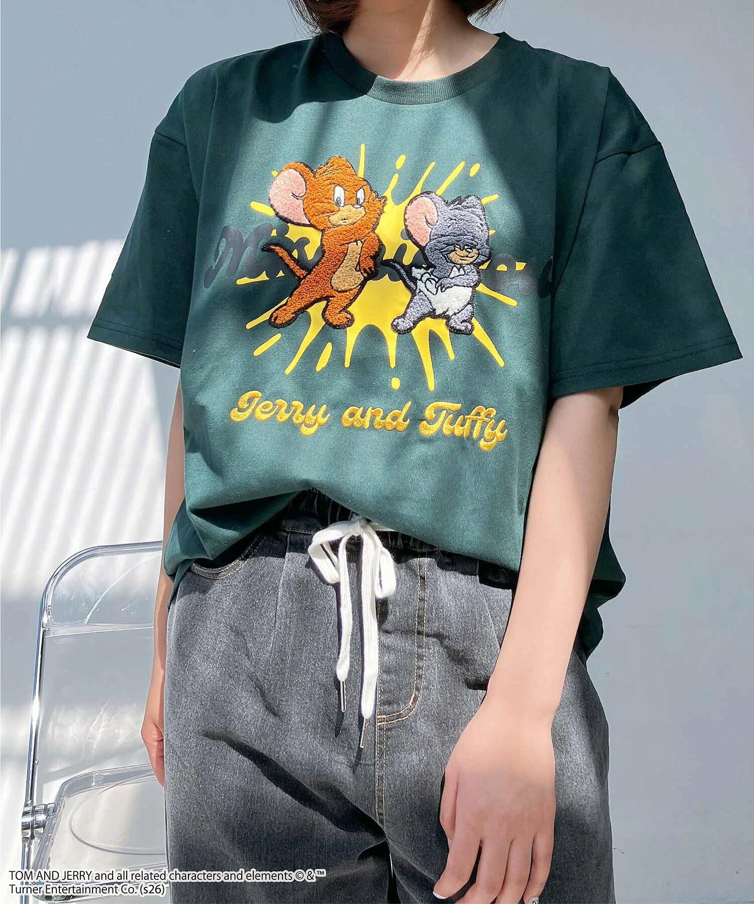 JP TOM AND JERRY 刺繡Logo T-SHIRT