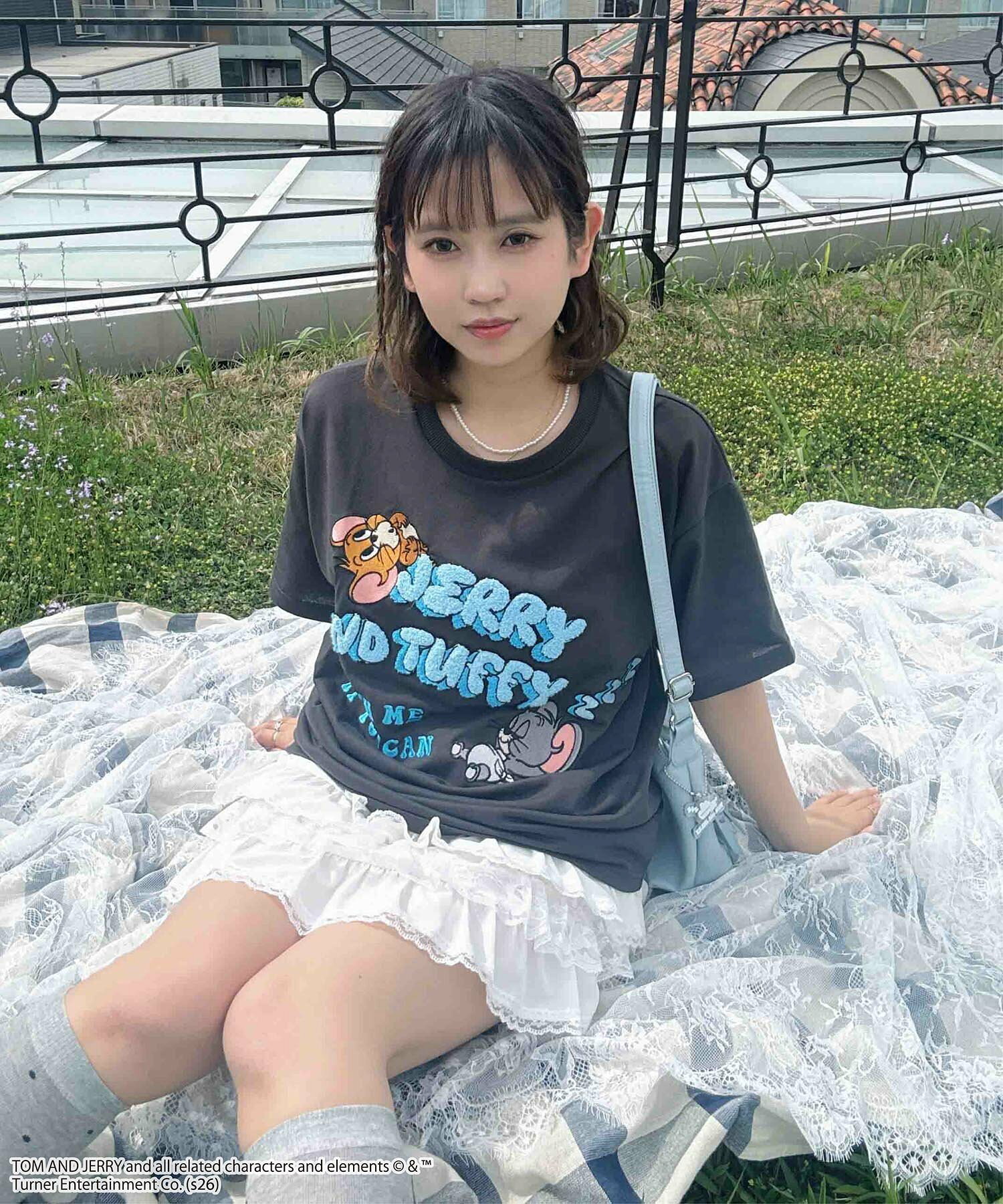 JP TOM AND JERRY 刺繡Logo T-SHIRT