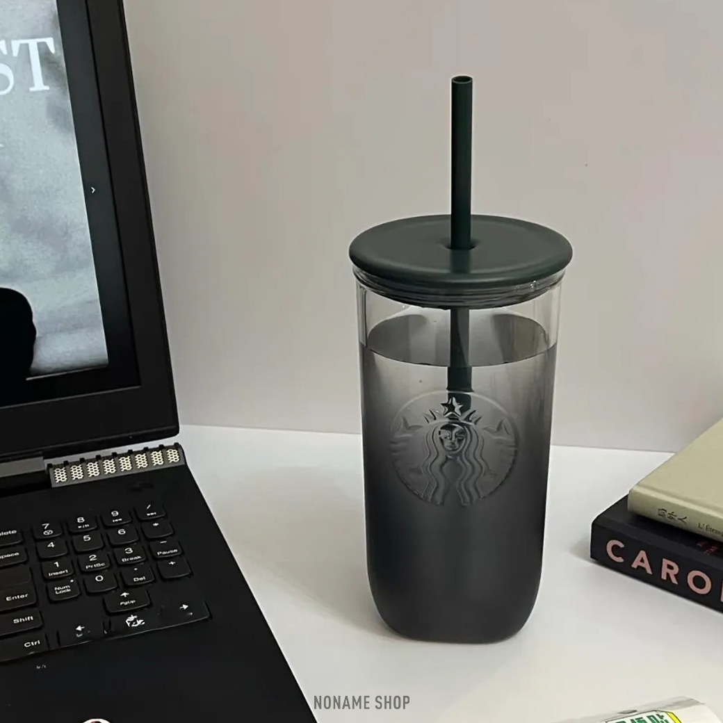 STARBUCKS 星巴克 墨水系列 漸層 玻璃杯 吸管杯 473ML