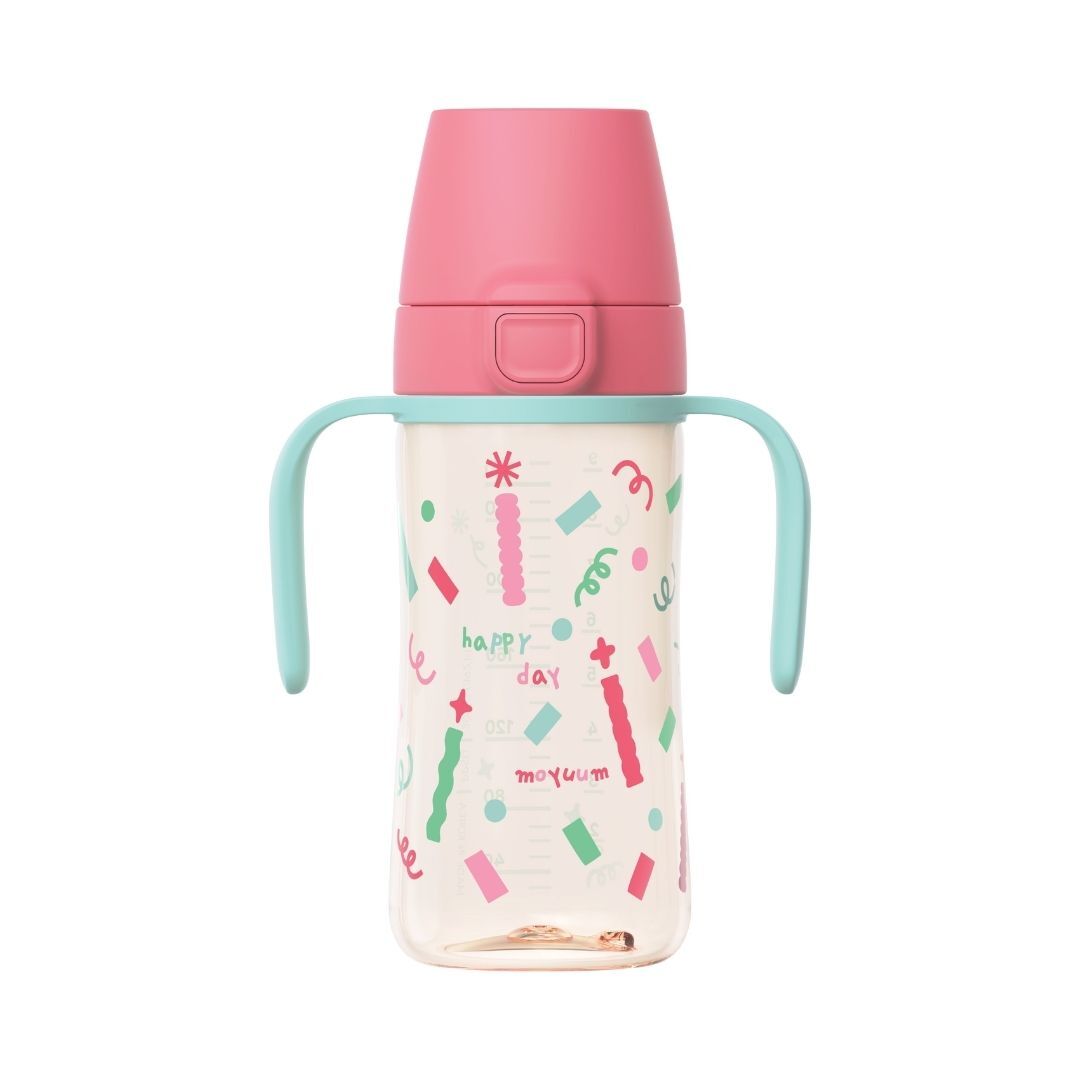 【MOYUUM】PPSU All-in-One One Touch Straw Cup 270ml (BERRY POP)