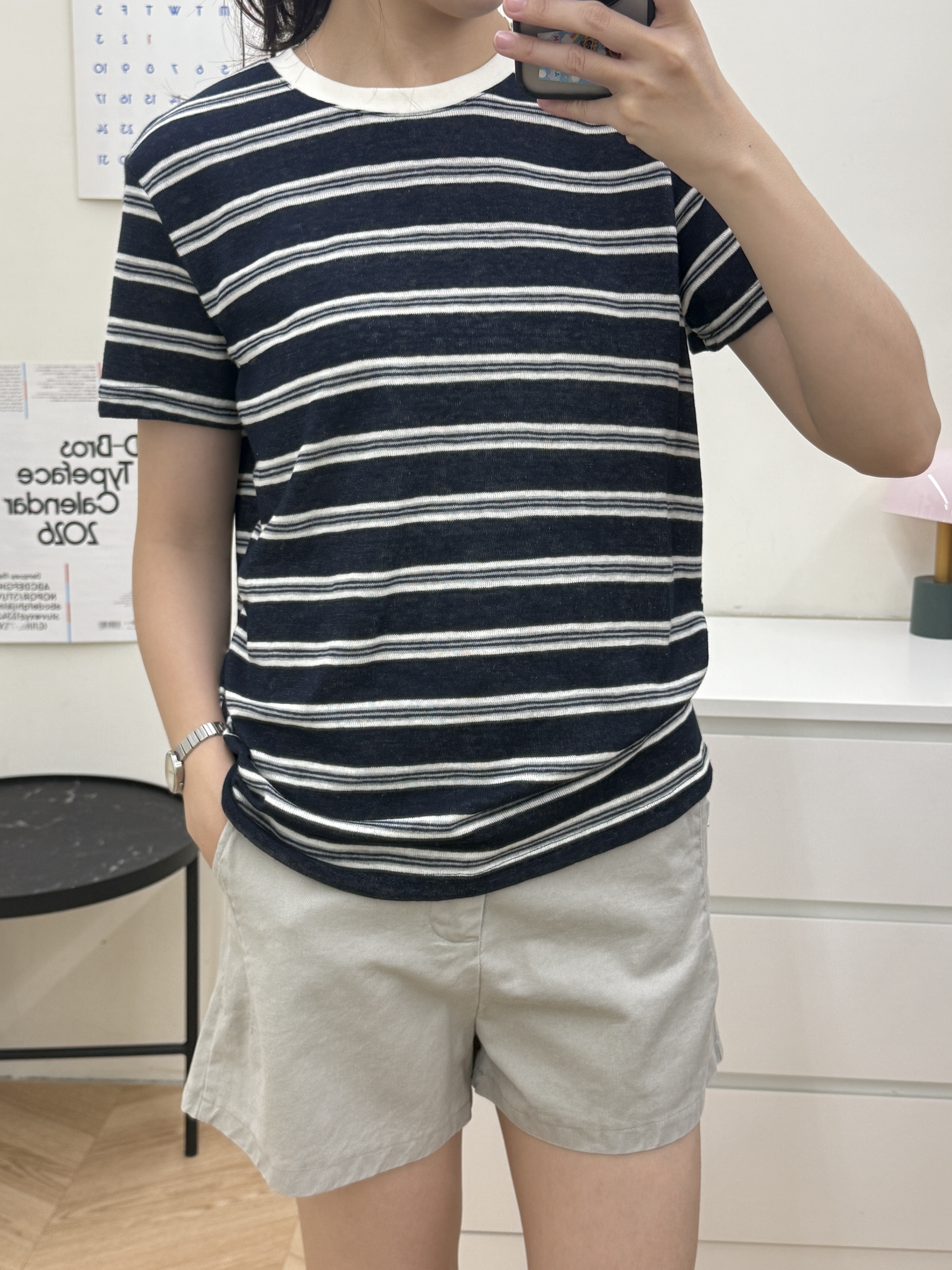 撞色條紋T恤*2色