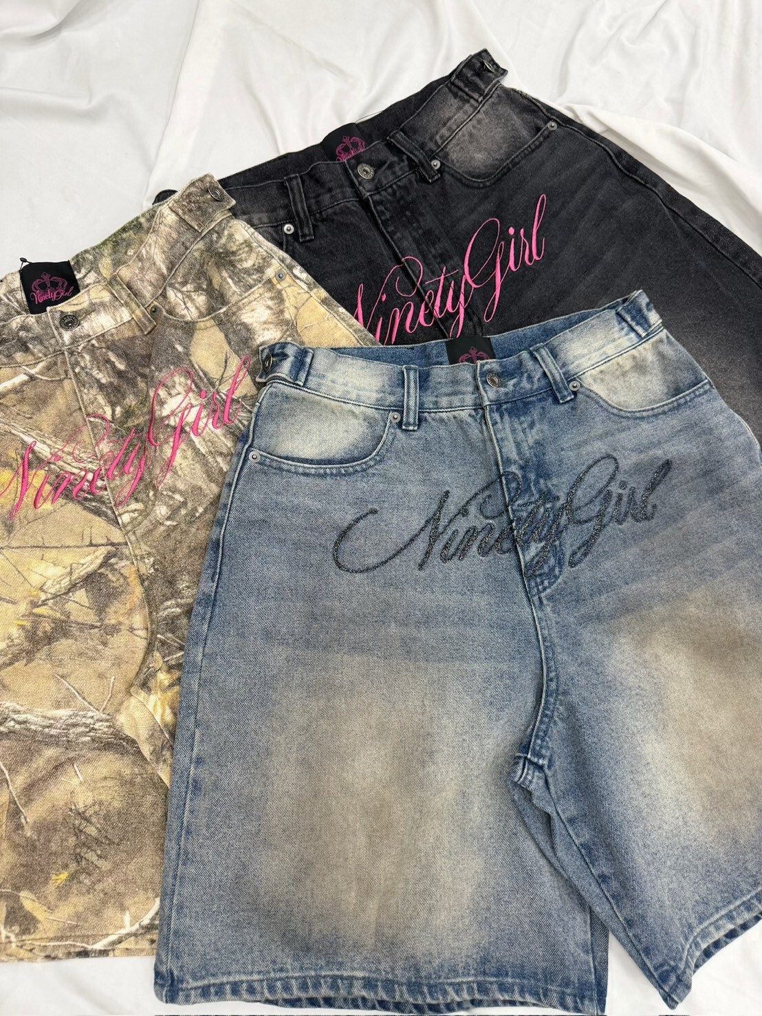 Ninety Girl Front Logo Buggy Jorts