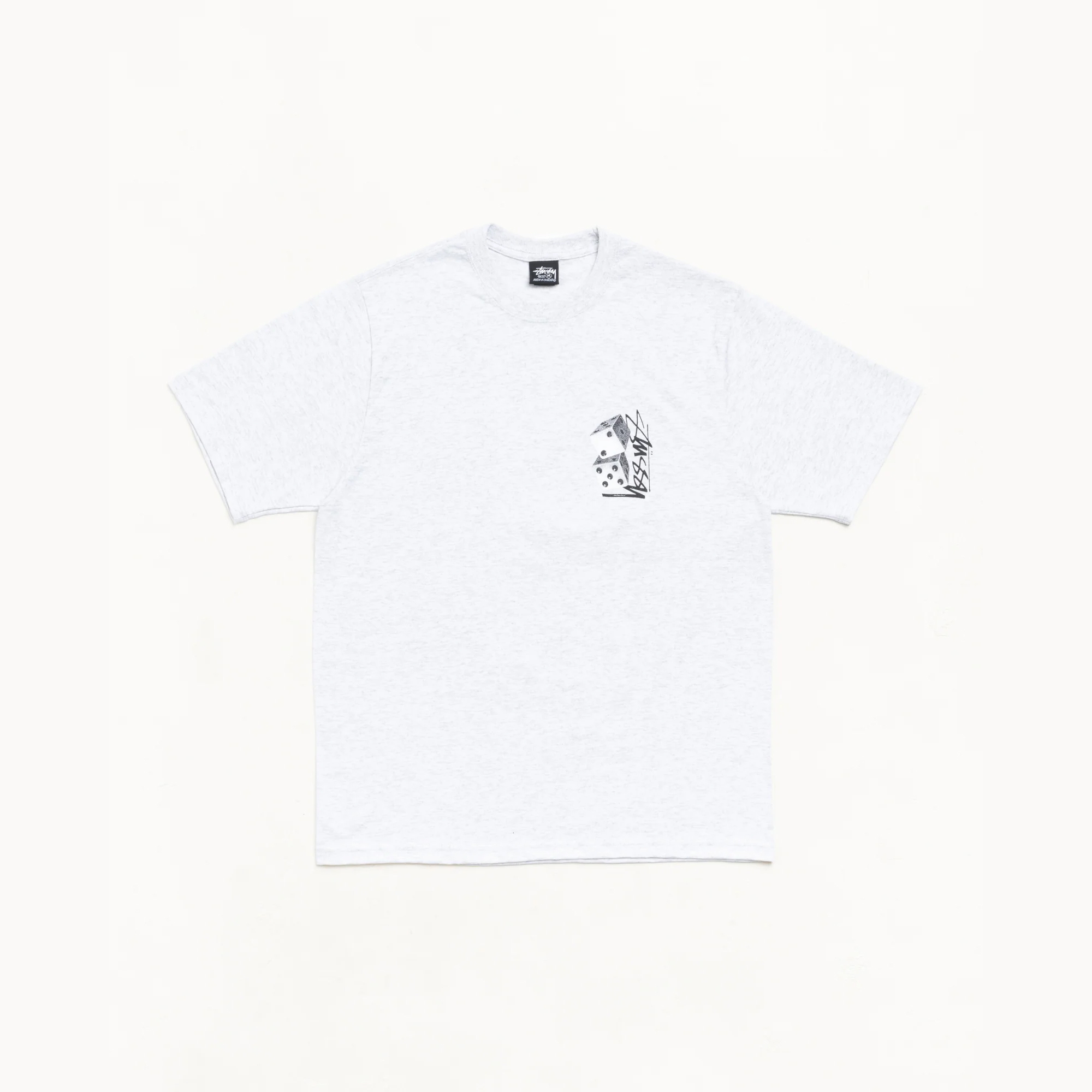 -(B025)-STUSSY TALL DICE TEE SS26 骰子 草寫 LOGO T 黑/灰-26S1905187