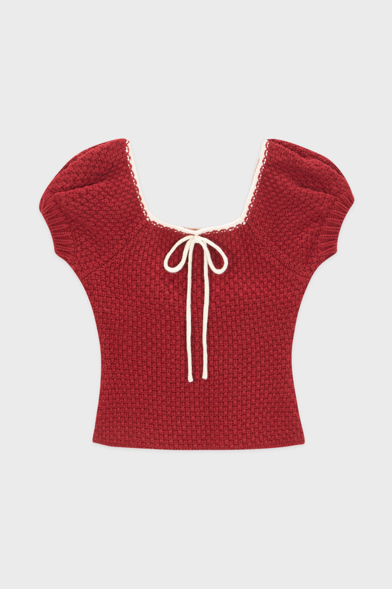 Sinoon PUFF HALF KNIT TOP