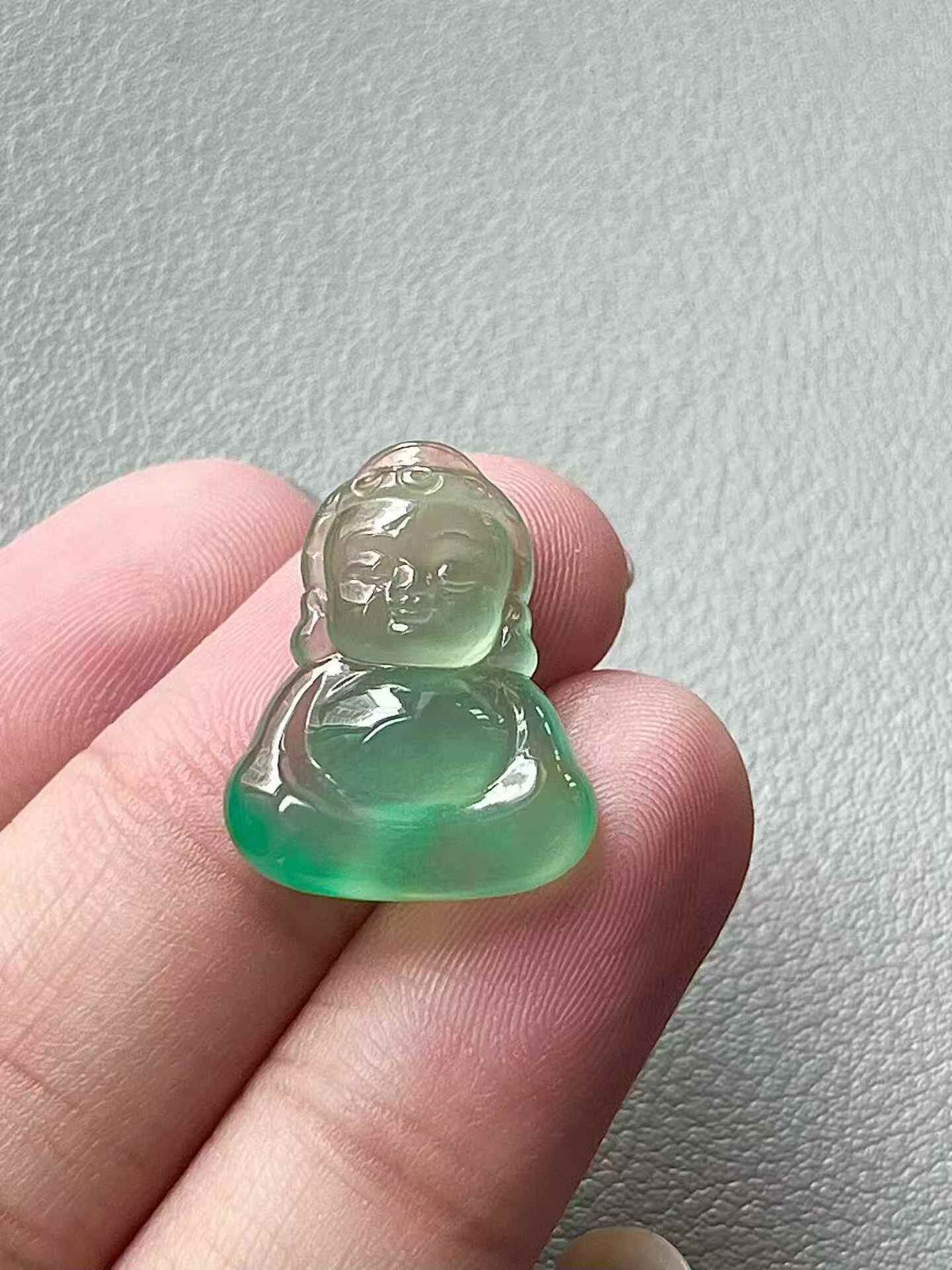 翡翠寶寶佛,天然翡翠A玉, 緬甸玉, Jade, Jadeite