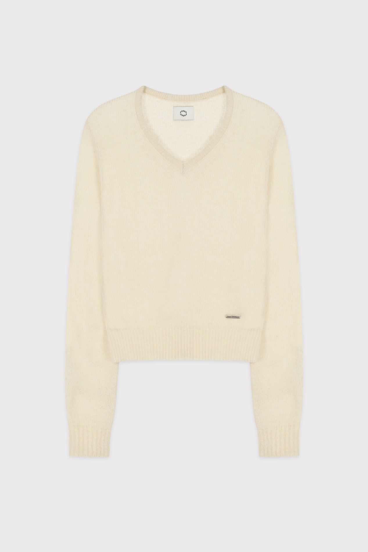Sinoon Hairy Boucle V-Neck Knit