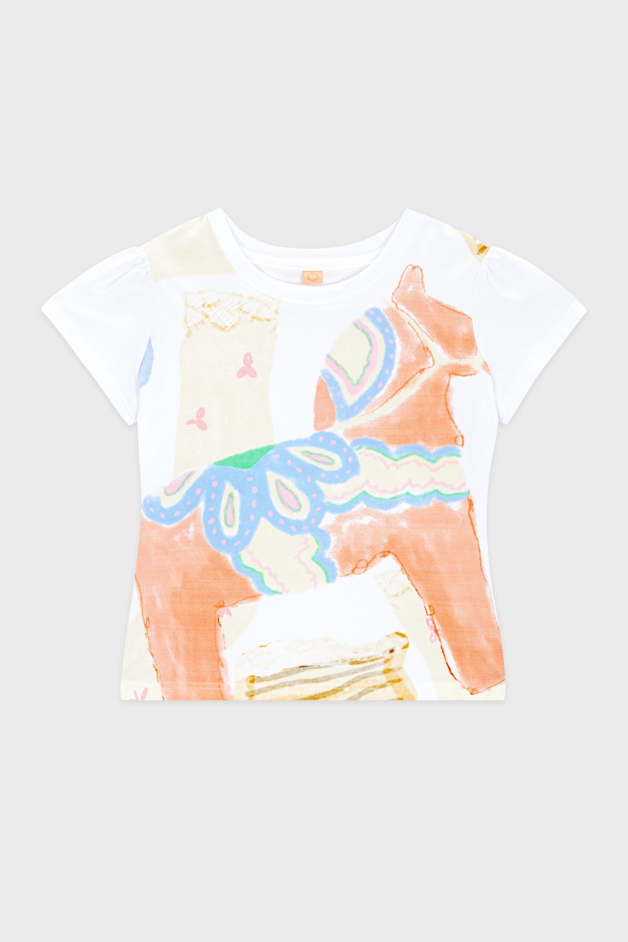 Sinoon Big Pony Toy Puff T-Shirt (White)
