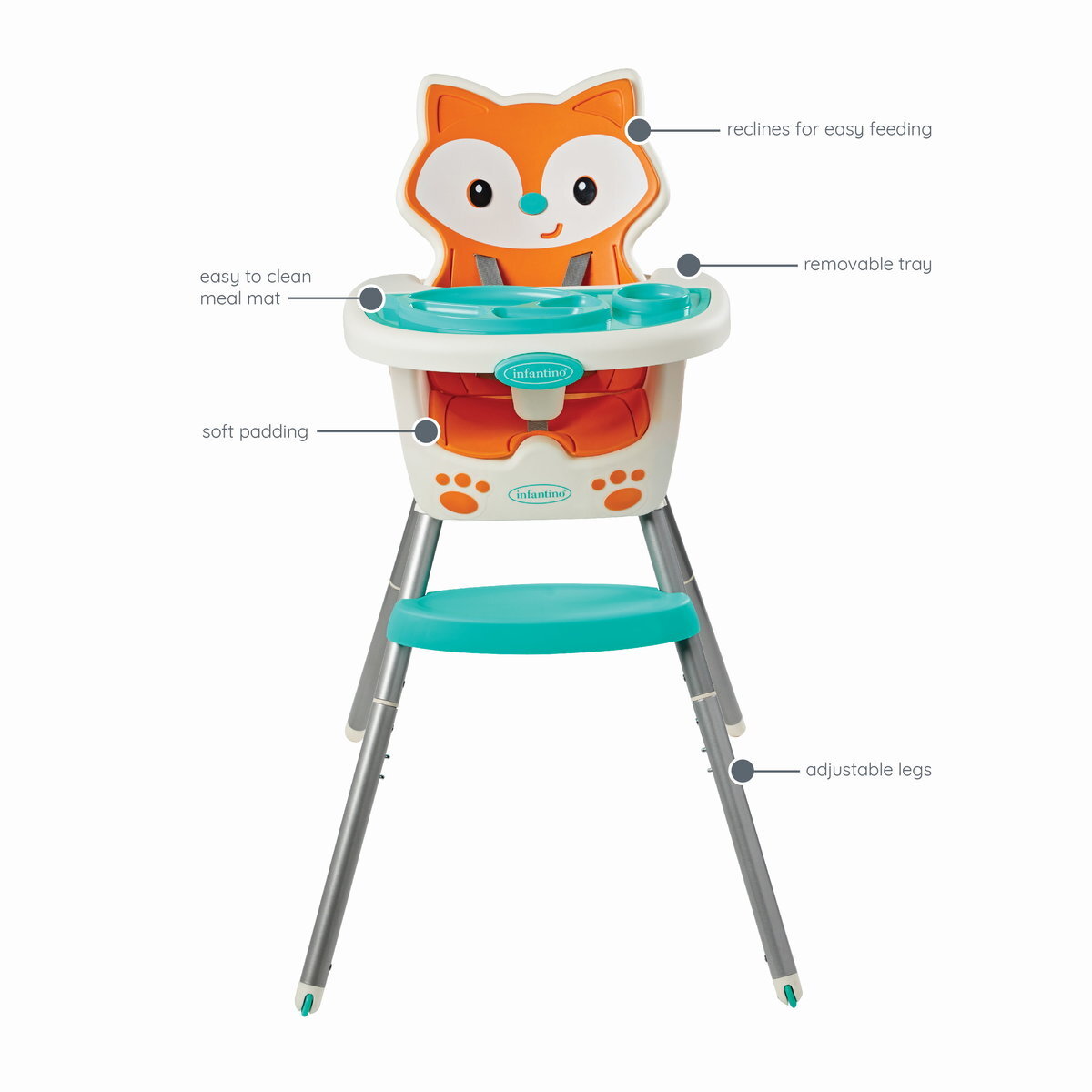 Infantino Grow With Me 4-in-1 Convertible High Chair-Sleeve