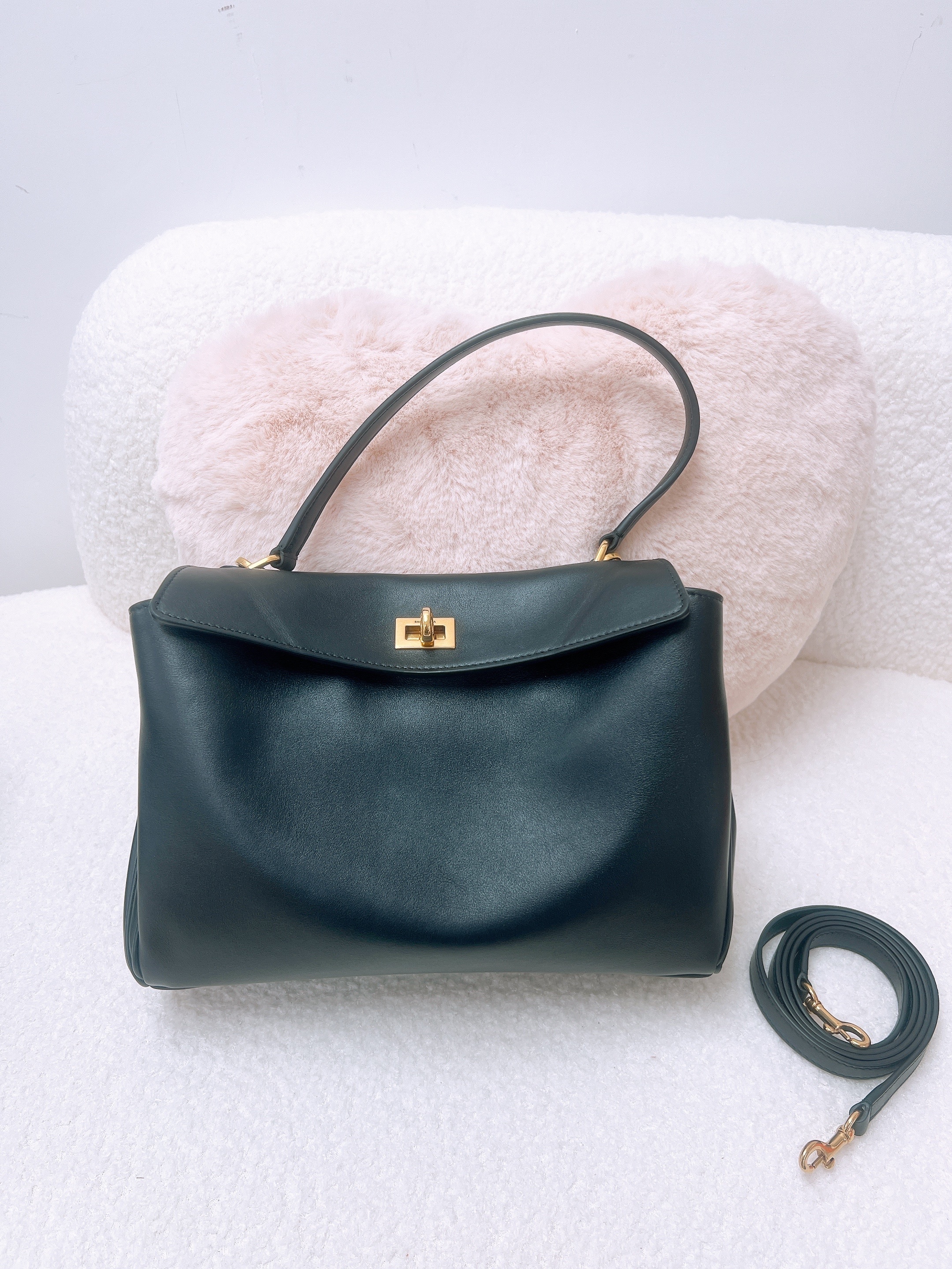 Balenciaga rodeo small (black GHW/25)