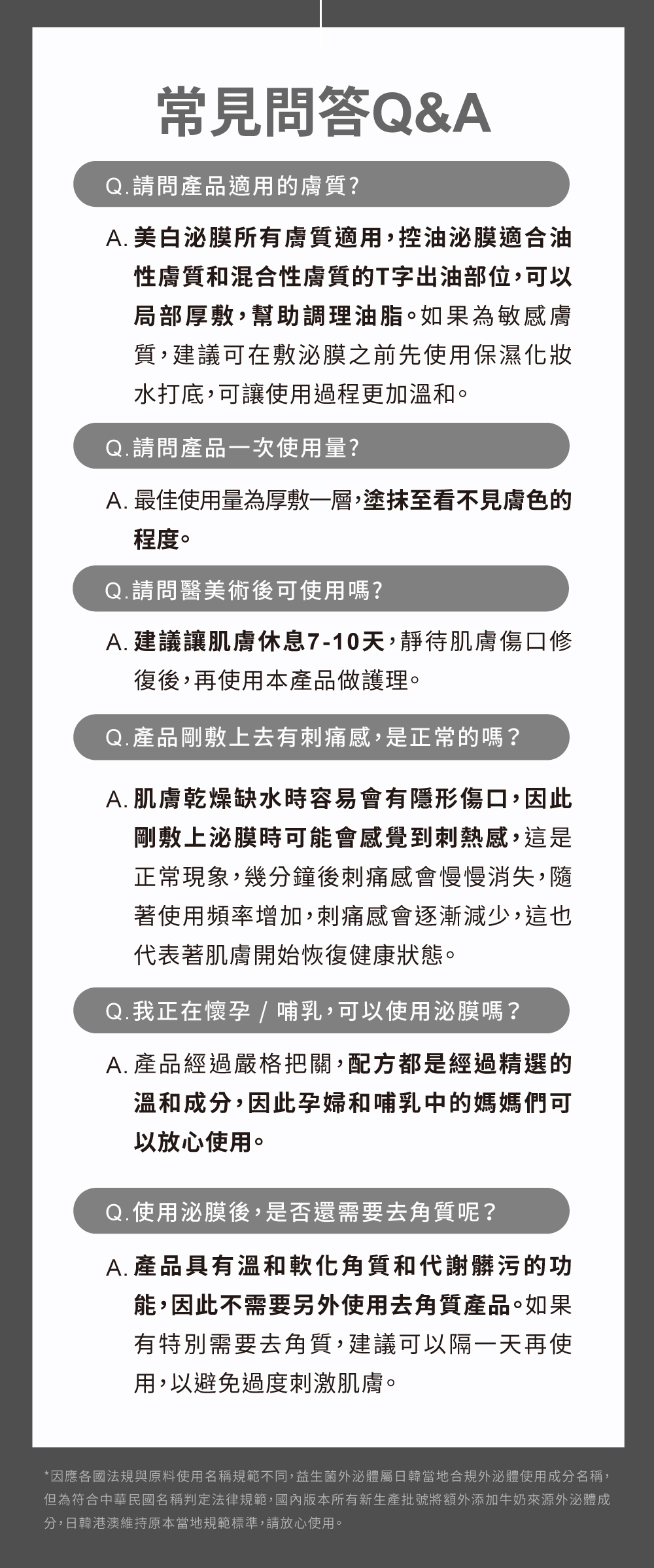常見問答商品QA