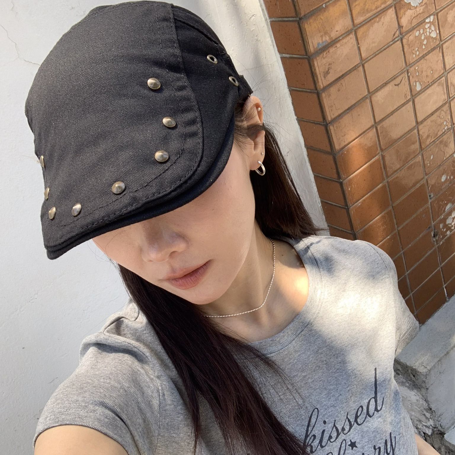 ISA_辣妹輕亞單品 時髦穿搭up!鉚釘小偷帽_65025