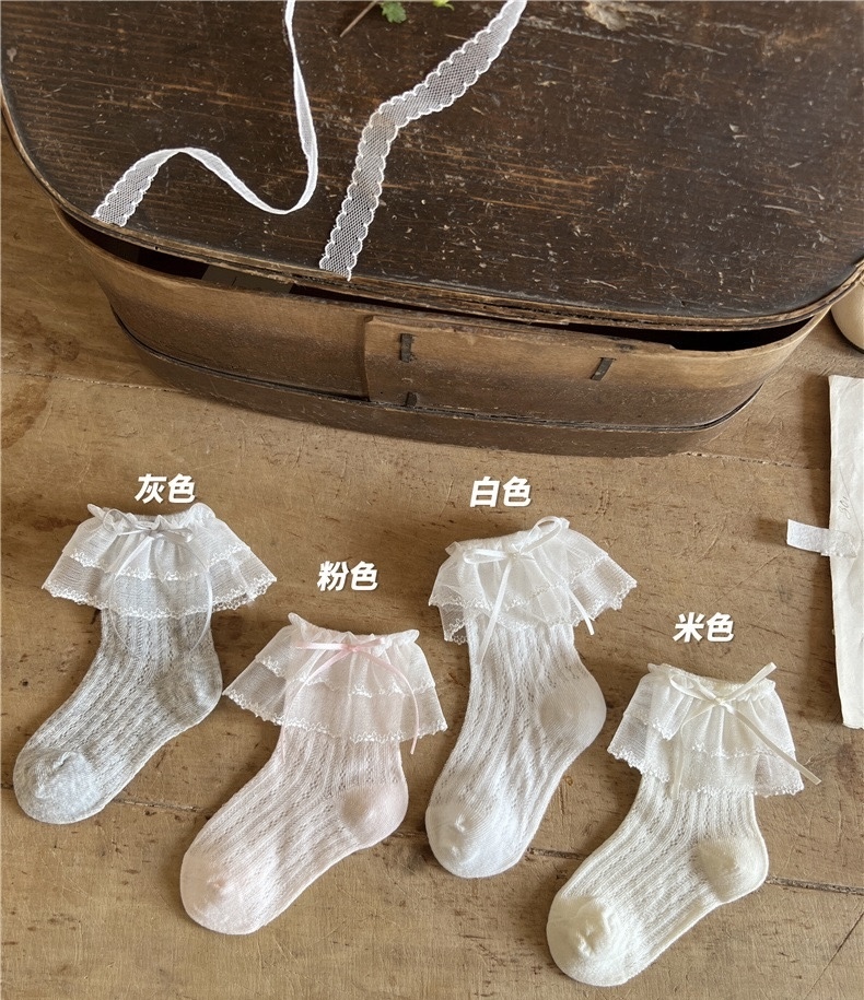 四色  ꒱ 木耳邊襪子