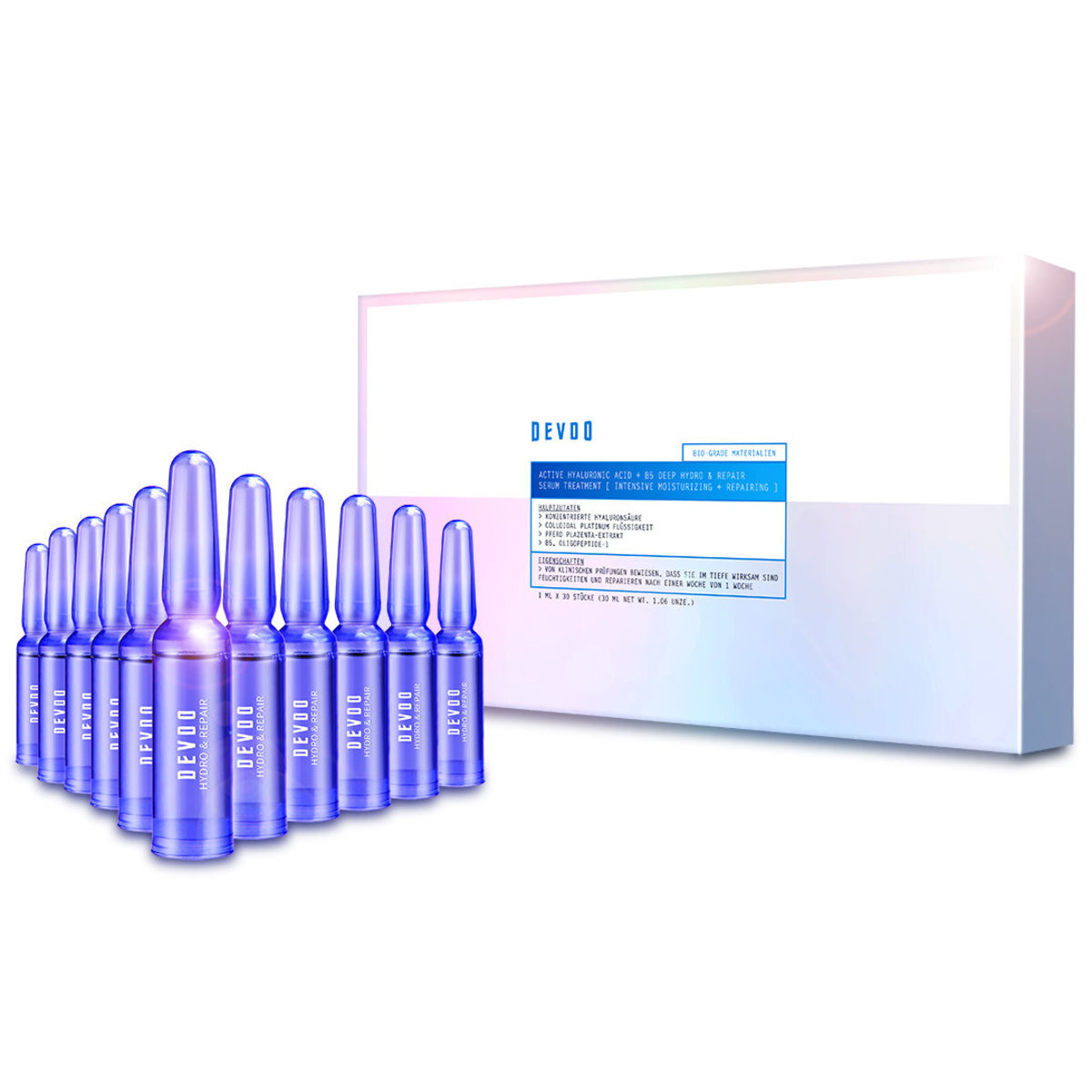 C20 DEVDO 透明質酸B5長效保濕冷凍注射精華 30支裝【買一送一】