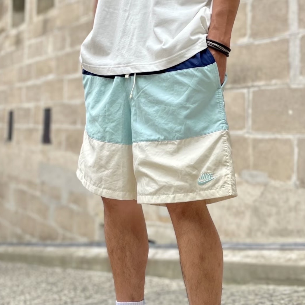 NIKE CITY EDITION 藍色 拼接 速乾 休閒 運動 短褲 刺繡小標 海灘褲 CJ4488-382