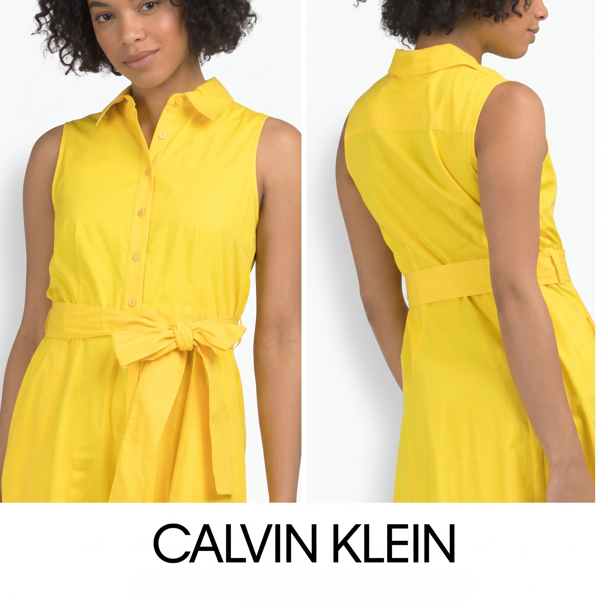 【預購】CALVIN KLEIN H052819 背心連身裙 (黃色)