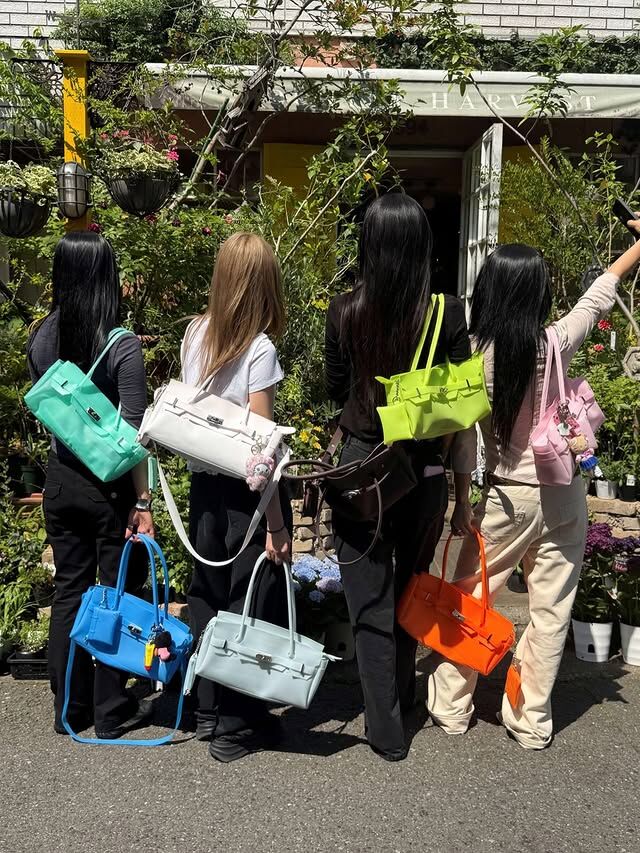 【Luxury】 DEINET 韓國超瘋 果凍包 JELLY FRIKIN造型 凍感設計 BIRKIN 多巴胺糖果配色 8色 玩水提袋 肩背手提包 沙灘 海邊 游泳 運動