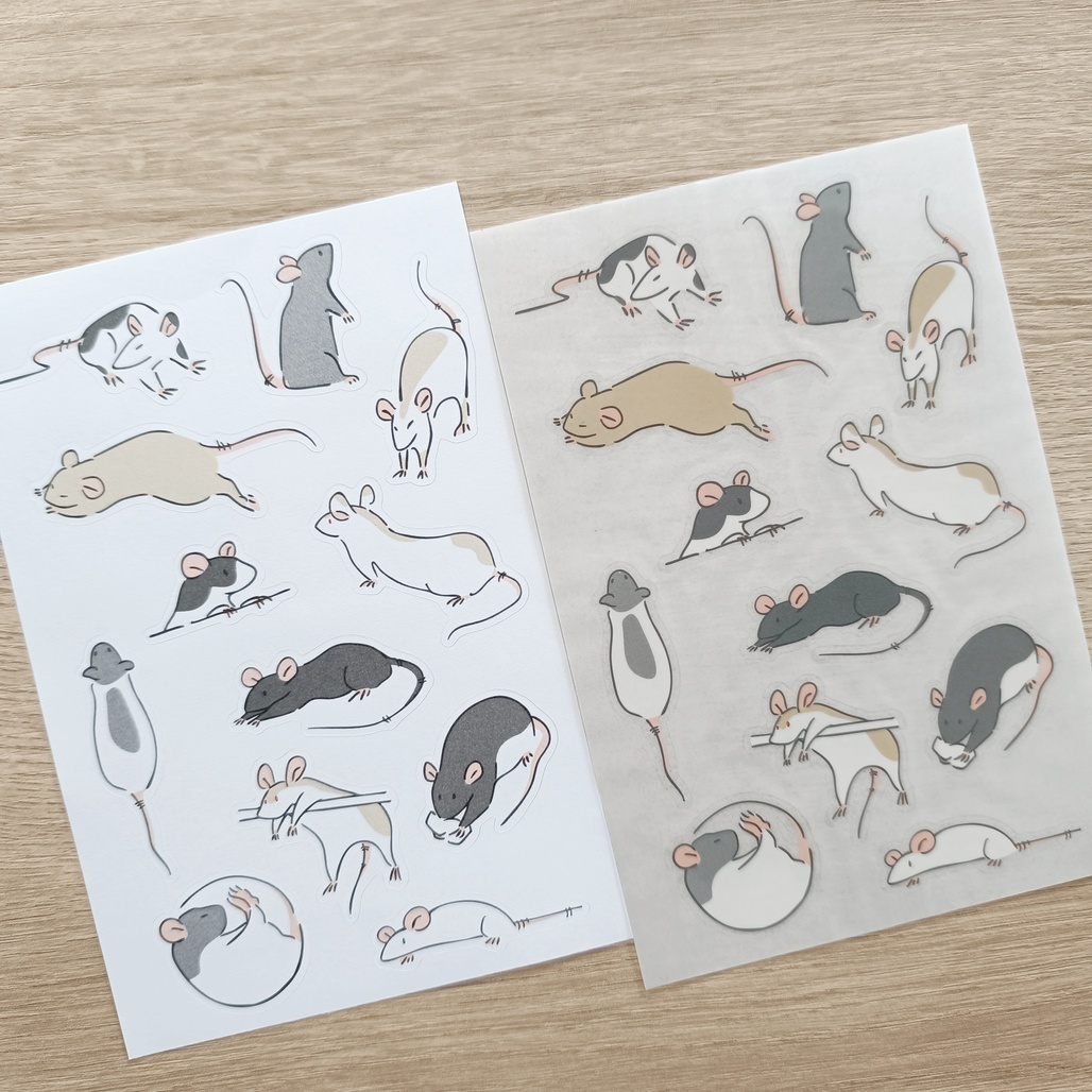 蒔絮紙品．鼠喜! 轉印+貼紙組