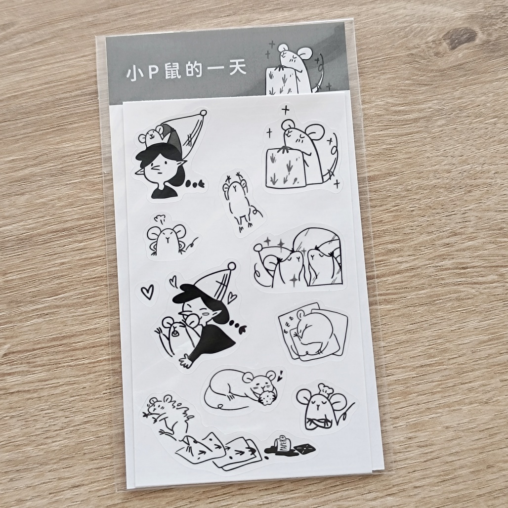 蒔絮紙品．手帳貼紙 共四款