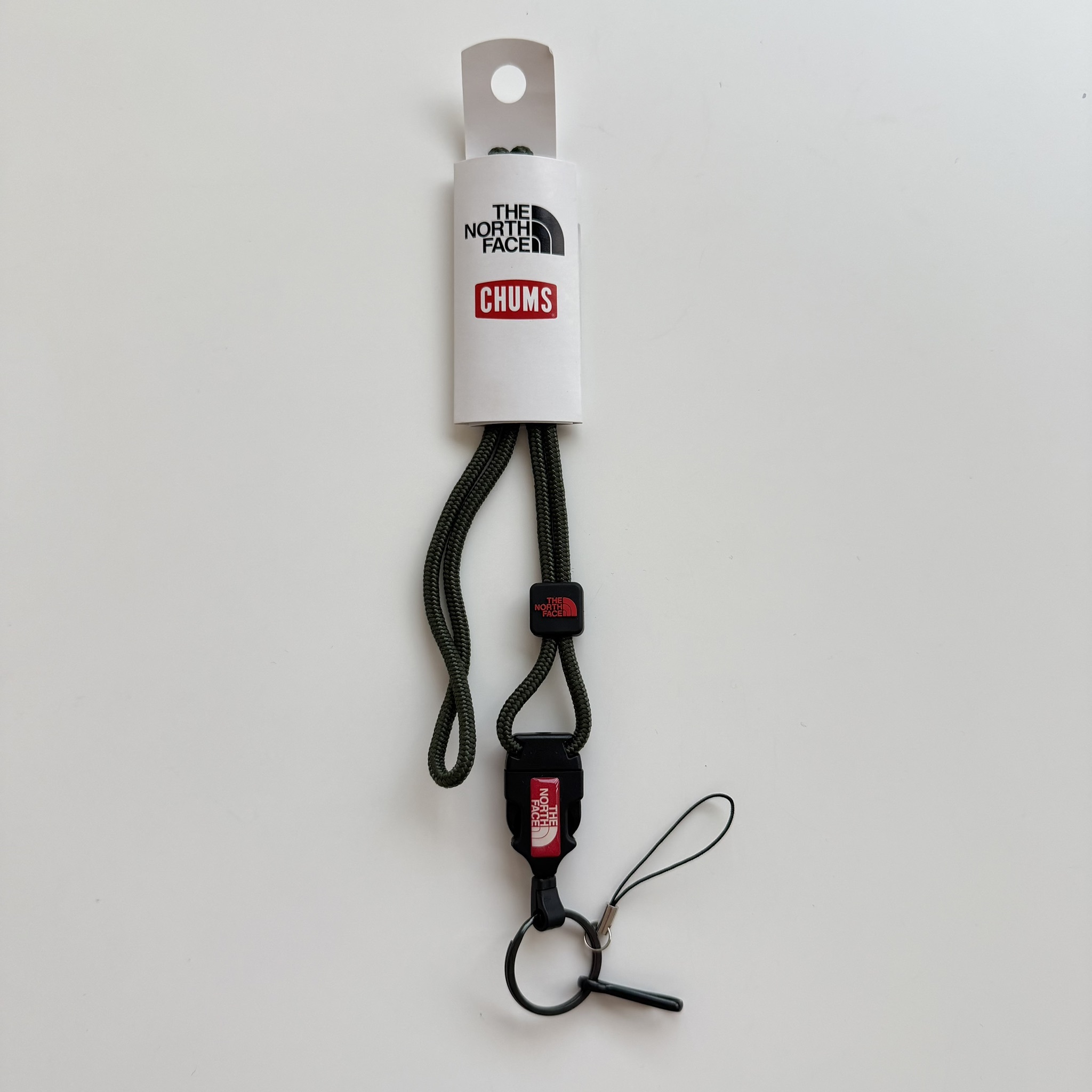 折扣出清┃日本 THE NORTH FACE X CHUMS LANYARD ROPE 掛繩 手機吊飾 鑰匙