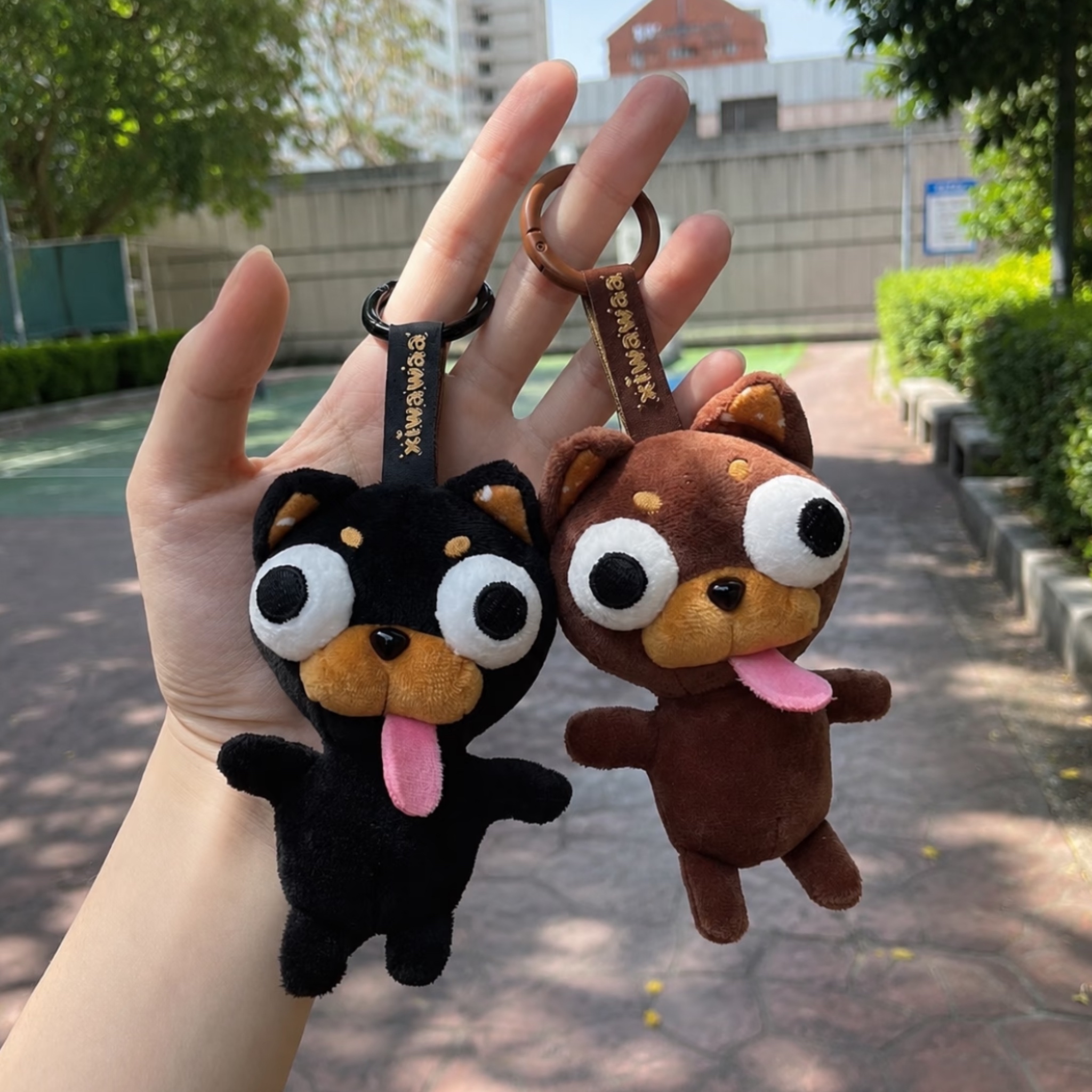 醜萌 吉娃娃小狗 毛絨 吊飾