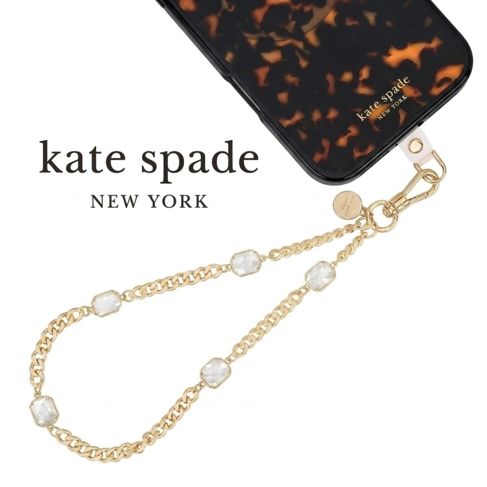 Kate Spade 精品手機手鍊 晶鑽