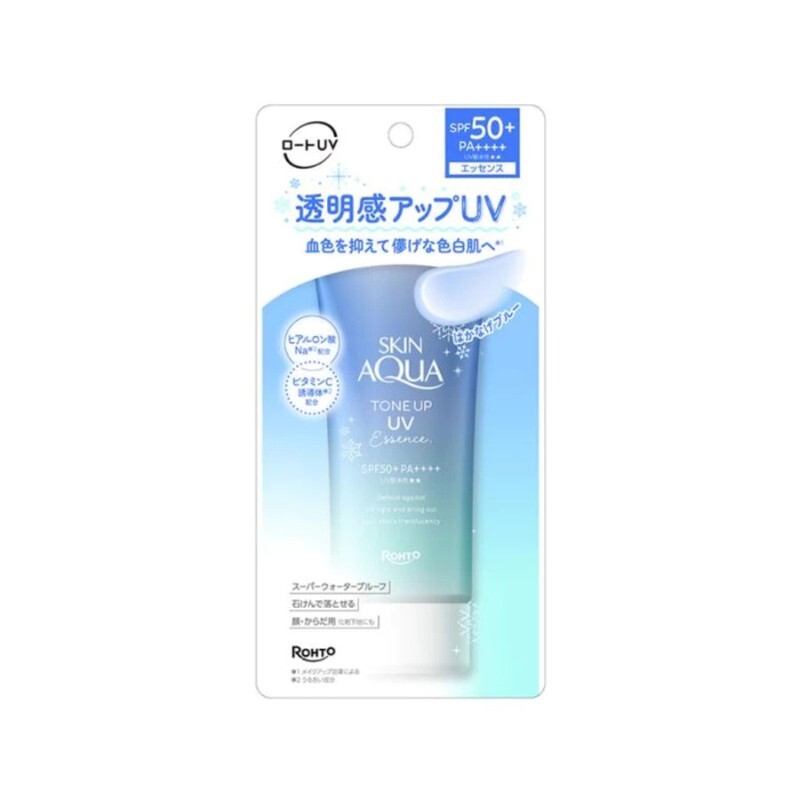 (預購商品) ROHTO 樂敦 Skin Aqua 提亮防曬精華 藍色調 SPF50+ PA++++ 70g