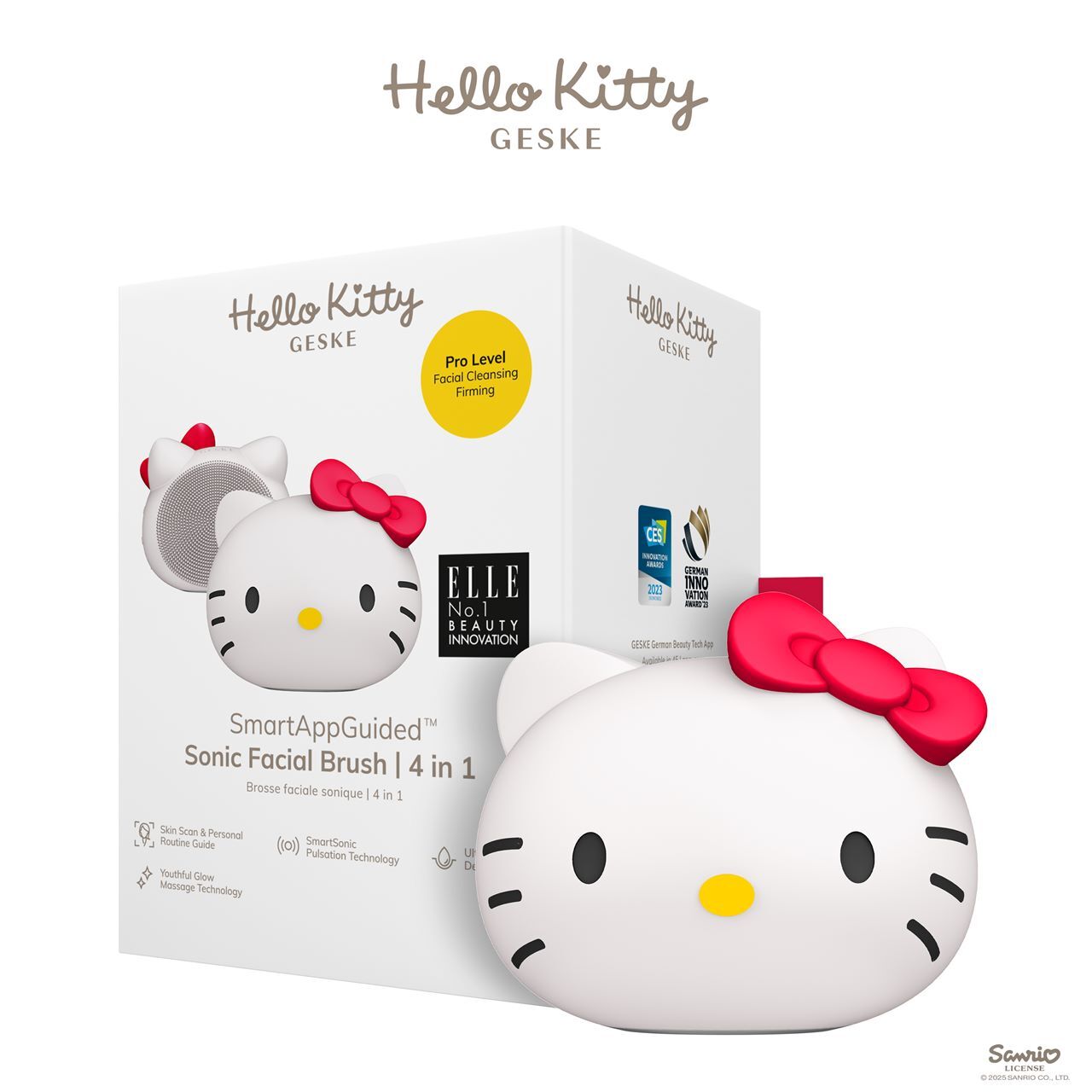 C43 GESKE 聲波潔面刷4IN1 Hello Kitty 版