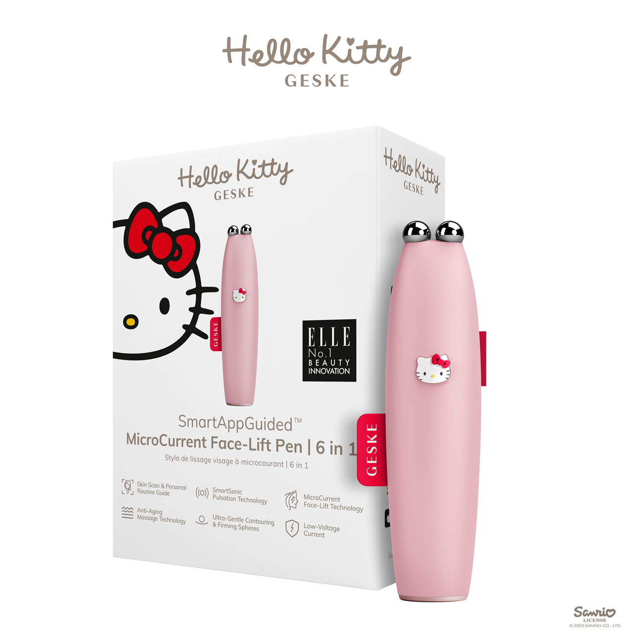 C44 GESKE 微電流提拉筆6IN1 Hello Kitty 版
