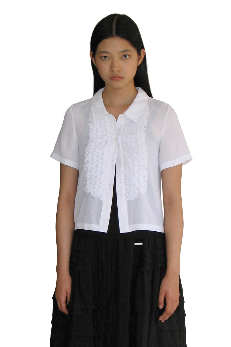 Sinoon Frill Half Blouse
