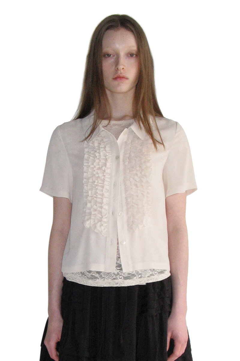 Sinoon Frill Half Blouse