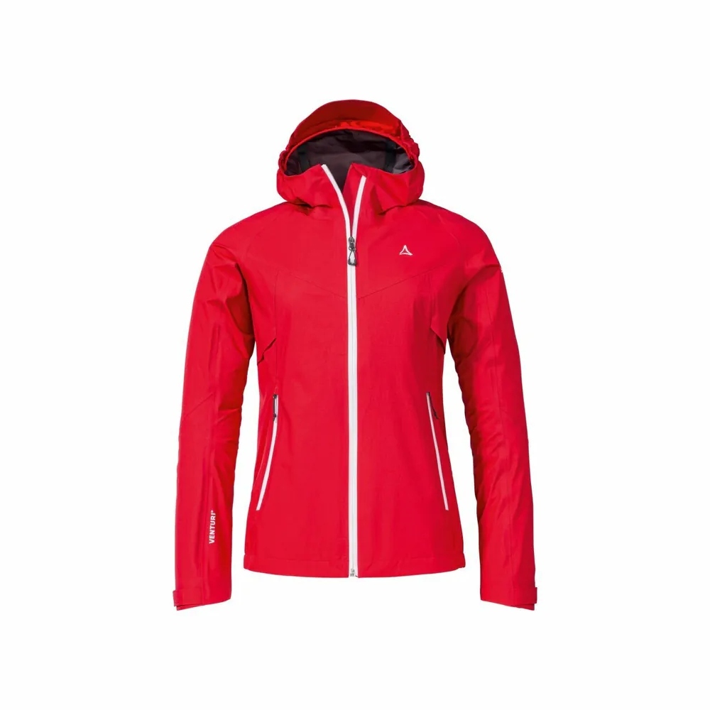【Schoffel】女3L防水防風連帽外套 / 24SL20-13649-[紅、冰藍、海軍藍]