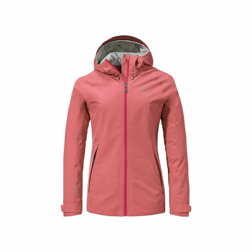 【Schoffel】女2L防水防風連帽外套 / 24SL20-13520-[玫瑰粉、海軍藍]
