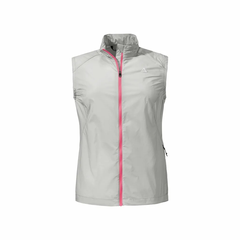 【Schoffel】女防風抗水立領背心 / 24SL50-13562-[玫瑰粉、淺灰]