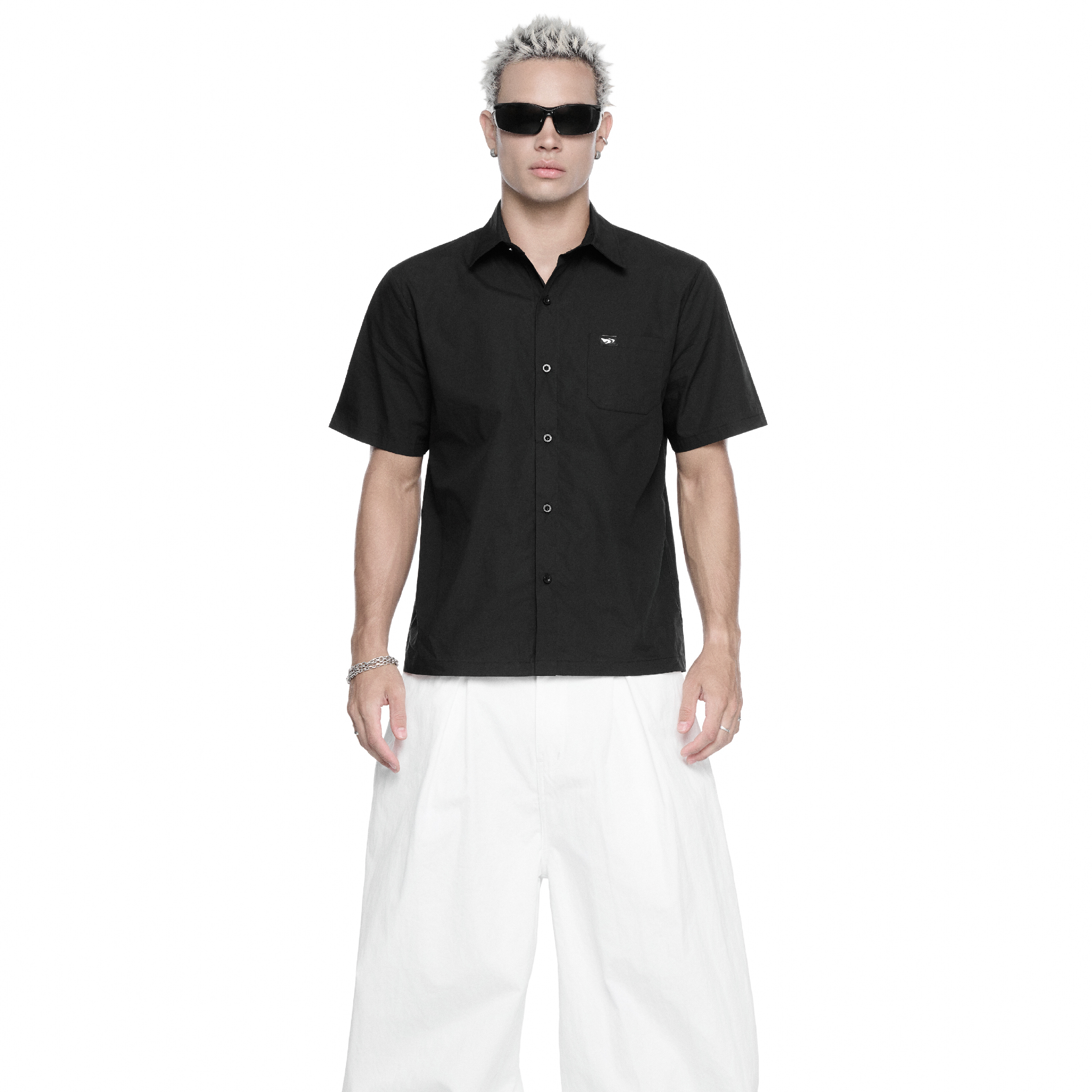 PUSH PUSH PP Nik Shirt 細格紋 短袖襯衫