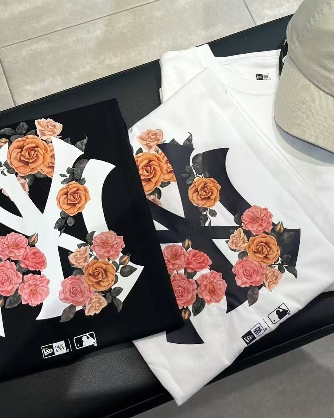 【5/29 - 5/31 週末優惠】New Era X MLB 印花 花卉T卹系列 NY 紐約洋基 玫瑰花 短袖 Tee