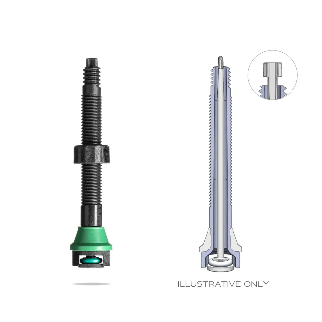 absoluteBLACK Aether 碳纖維超輕量真空胎氣嘴