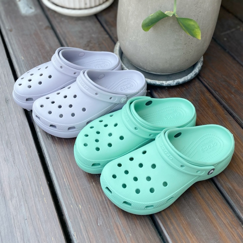 CROCS PLATFORM CLOG 雲朵洞洞鞋 馬卡龍配色