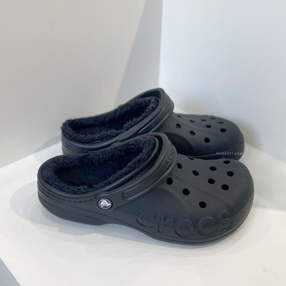CROCS BAYA PLATFORM LINED CLOG 毛毛 貝雅雲朵 洞洞鞋