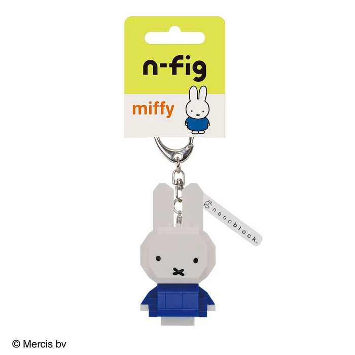 KAWADA Nanoblock 積木造型吊飾 NFG-30 Miffy米菲兔(藍)