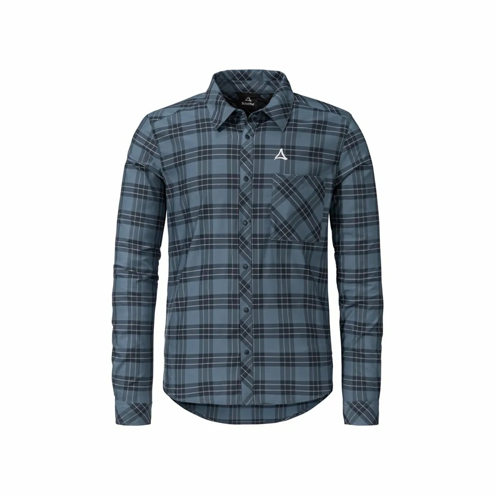 【Schoffel】男快乾透氣長袖襯衫 / 24SL50-23725-[格紋綠、格紋藍]