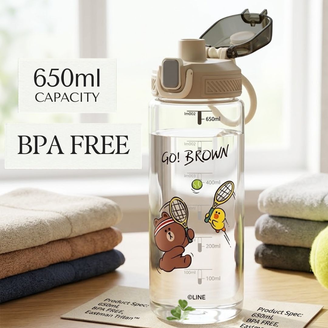 LINE FRIENDS 便攜式運動水樽-(650ml)
