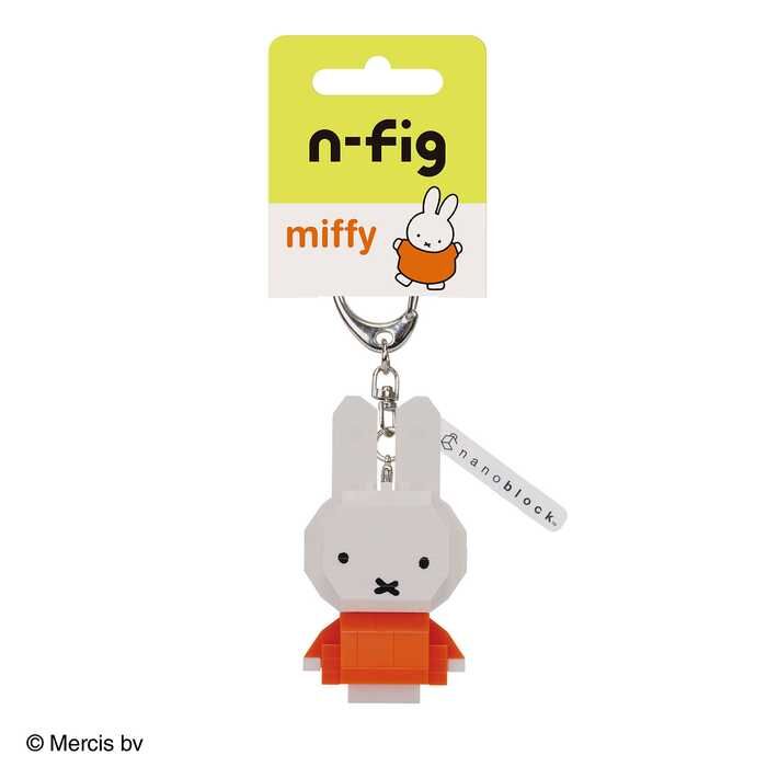 KAWADA Nanoblock 積木造型吊飾 NFG-29 Miffy米菲兔(紅)