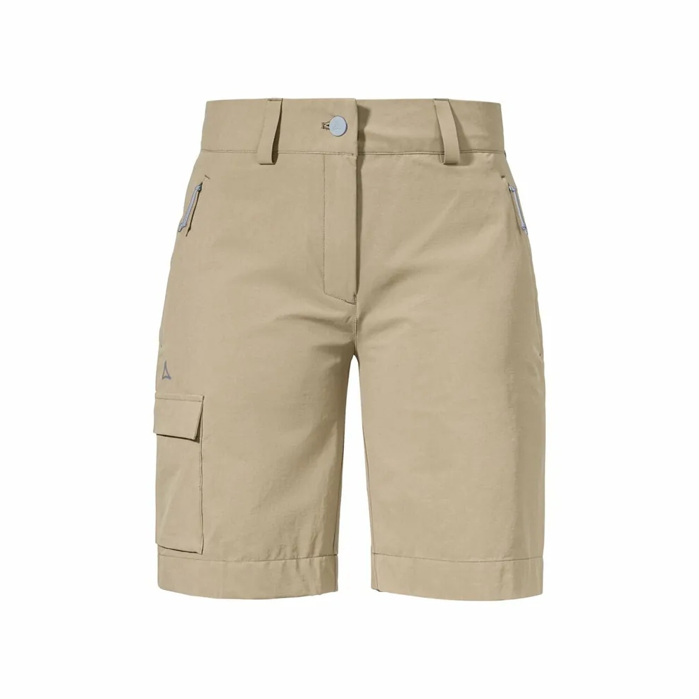 【Schoffel】女防潑水快乾口袋短褲 / 24SL20-13576-[卡其、海軍藍]