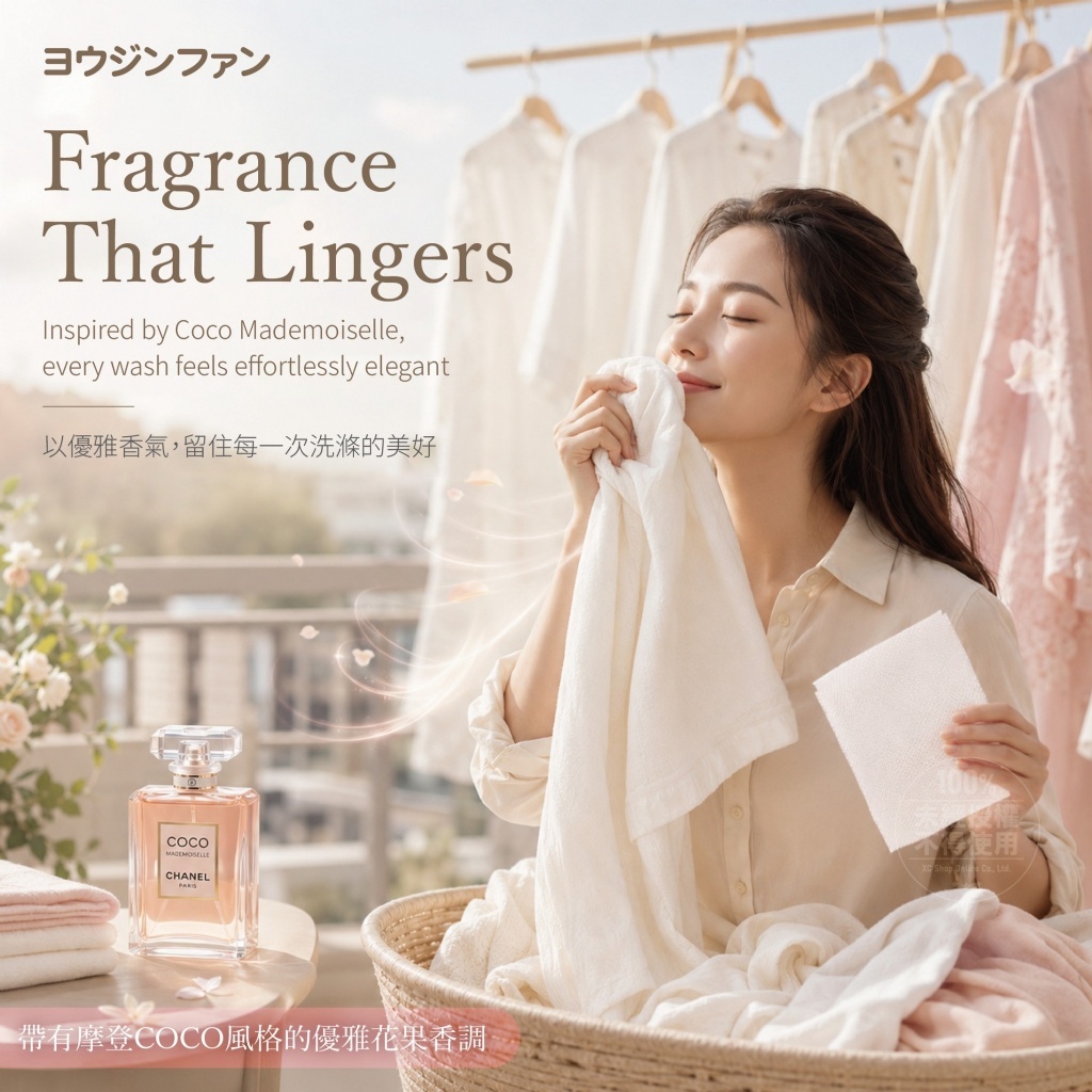 WSBB11764  日本ヨウジソファソ®業務用 coco香氛 防串染洗衣吸色片120片入（7月底）
