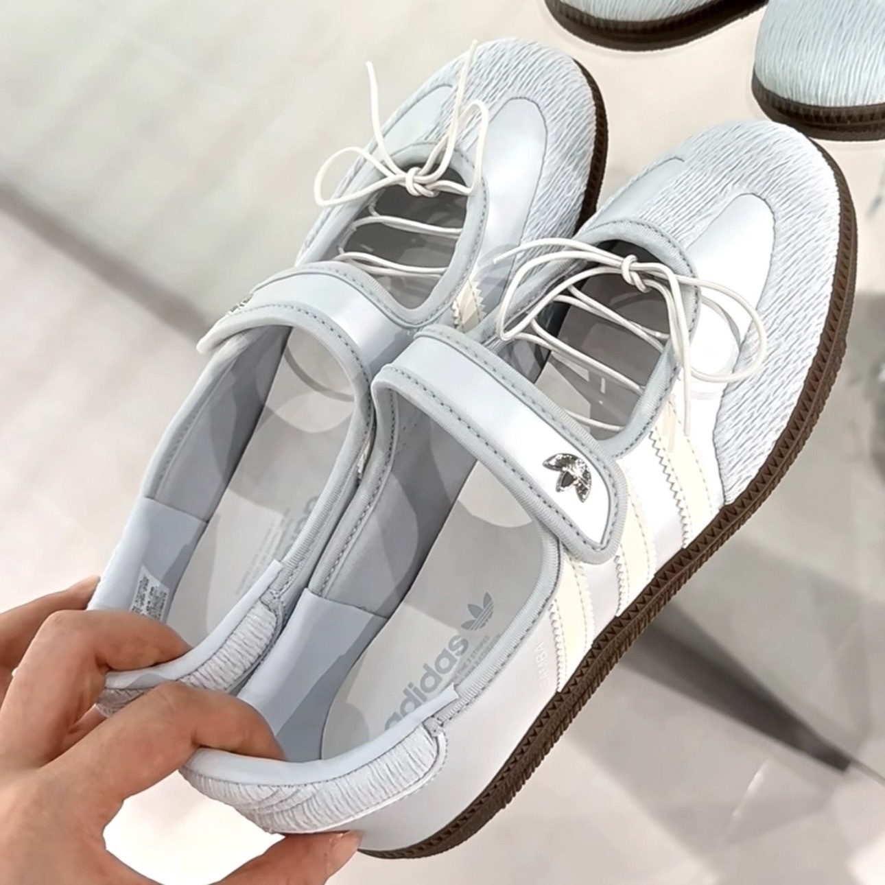 ADIDAS ORIGINALS SAMBA JANE 海鹽藍 瑪莉珍 芭蕾 愛迪達 女鞋 LB8628