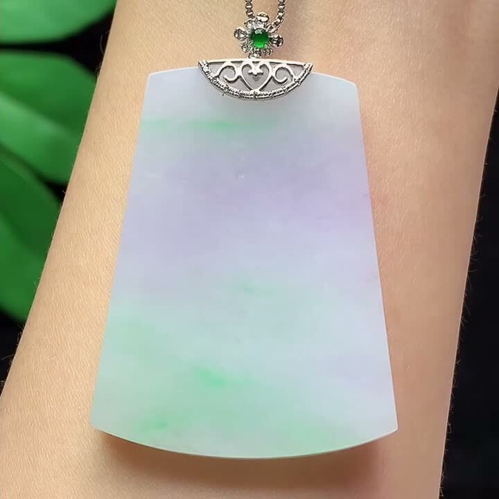 翡翠春彩無事牌,天然翡翠A玉, 緬甸玉, Jade, Jadeite