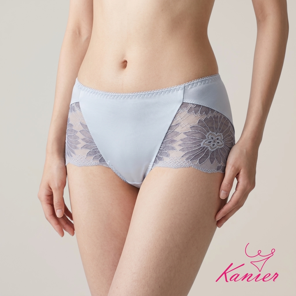 【Kanier卡妮兒】月光絲絨 蠶絲抑菌 高叉流線 中高腰內褲【 9001 -M / L / XL / XXL 】