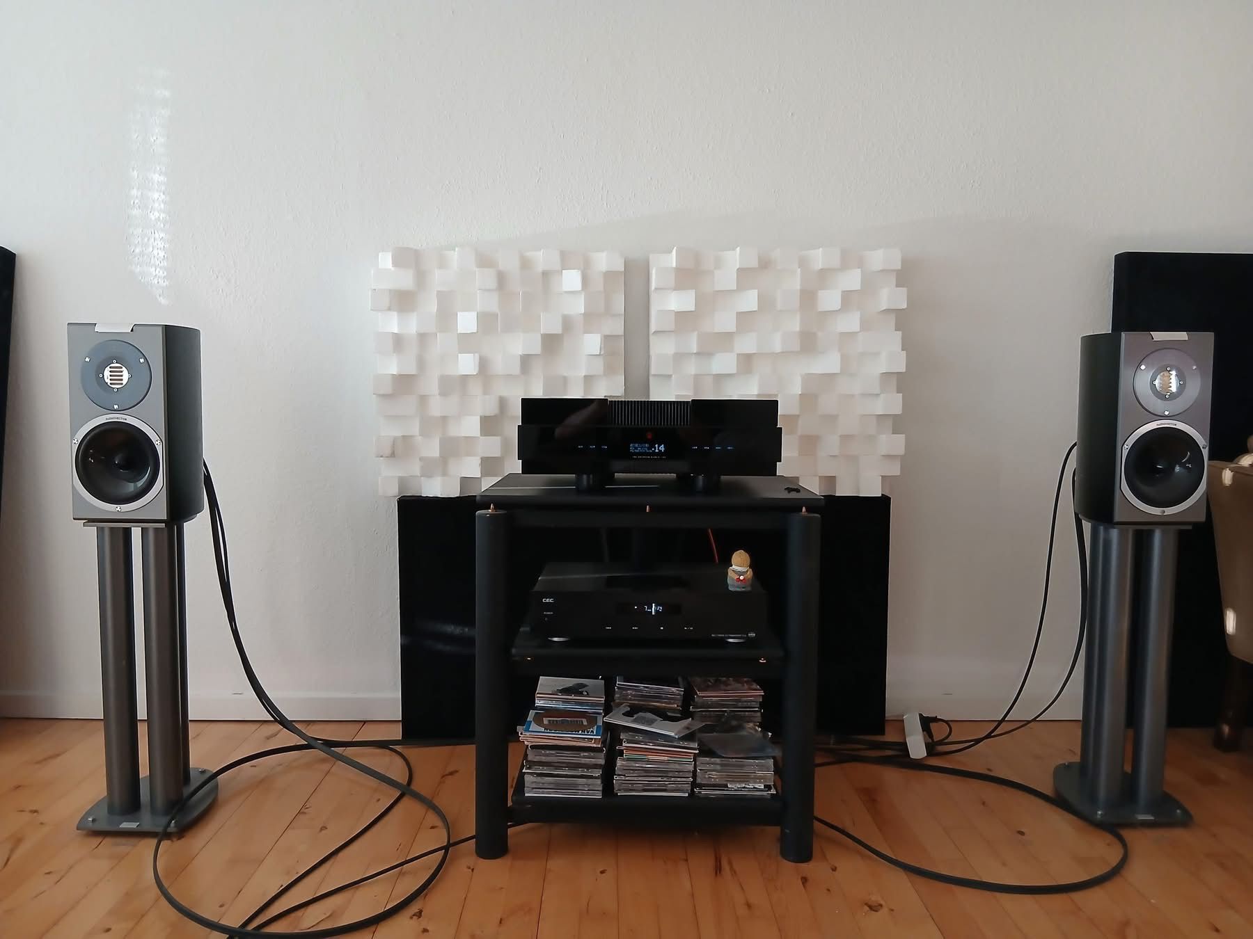 Audiovector R1 Arrete Black Speaker Home Setup