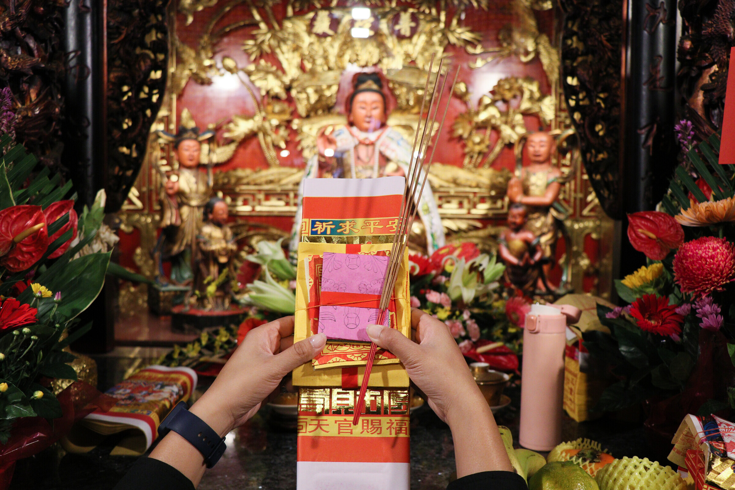 代燒觀音金 觀音祈福示意圖